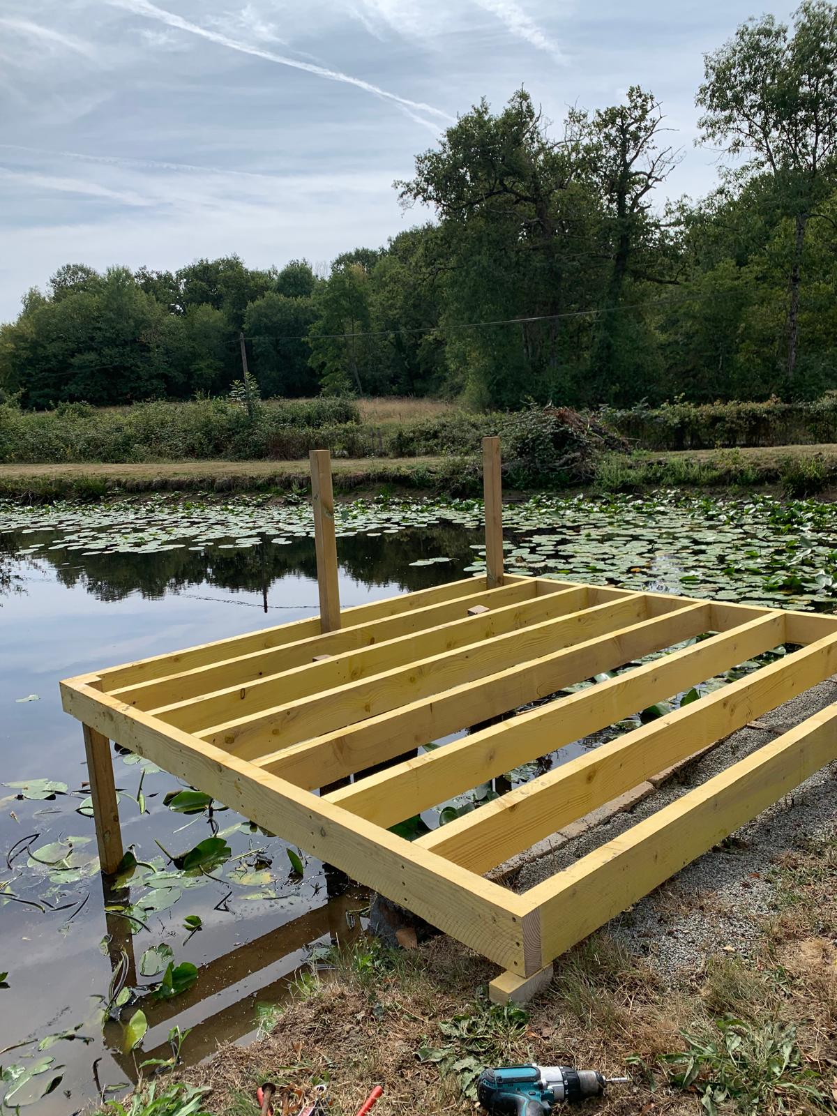 Lakeside decking platform